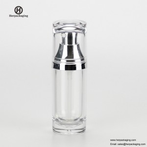 HXL328A Üres akril légtelen krém és Lotion Bottle kozmetikai csomagolású bőrápoló tartály