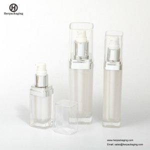 HXL3110 Üres akril légtelen krém és Lotion Bottle kozmetikai csomagolású bőrápoló tartály